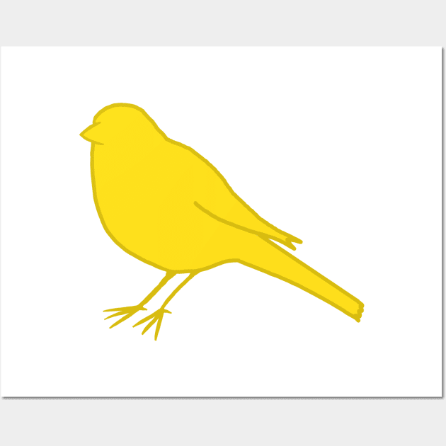 Yellow Canary Wall Art by thelittleforest